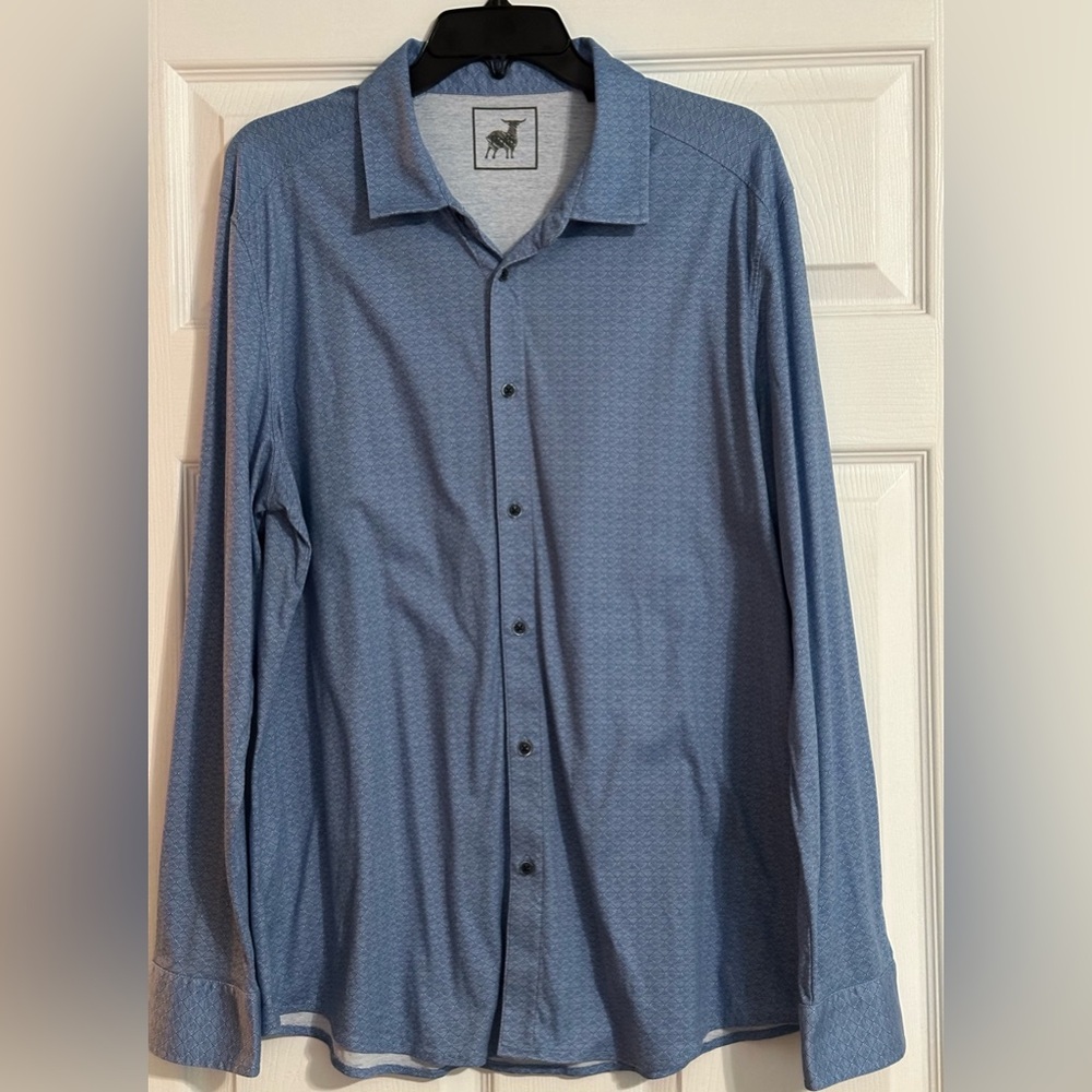 Raffi Men's Long Sleeve Performance Button-Up Shirt - Size XL‎